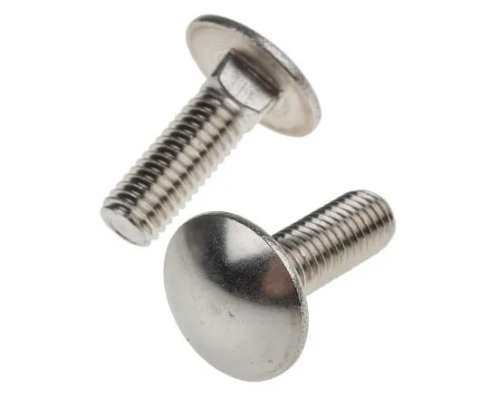 63-6833-57 Plain Stainless Steel Coach Bolt, M8 x 25mm 122-4425