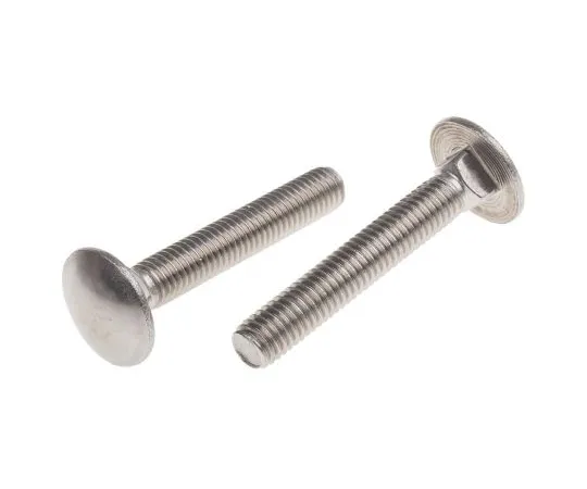 63-6833-61 Plain Stainless Steel Coach Bolt, M8 x 50mm 122-4429