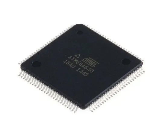 63-7022-24 Microchip, 8bit AVR Microcontroller, 16MHz, 64 kB Flash, 100-Pin TQFP ATMEGA640-16AU