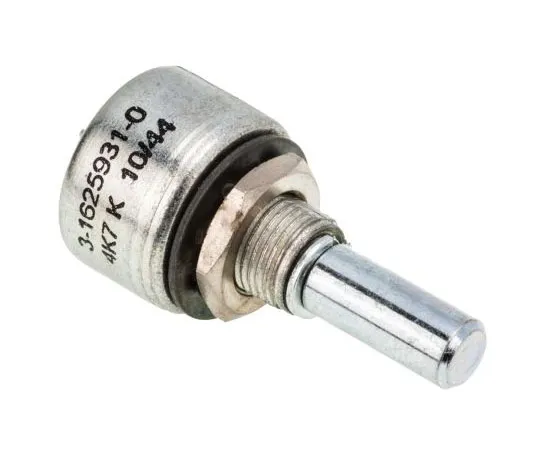 63-7349-81 TE Connectivity 1 Gang Rotary Cermet Potentiometer with a 6.35 mm Dia. Shaft, 4.7kΩ, ±10%, 2W, Linear 404802692037 404802692037