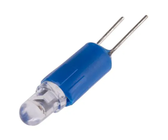 63-6586-99 LED Reflector Bulb, Bi-Pin, Blue, Single Chip, 3 mm Lamp, 4.25mm dia., 24V ac/dc 210-844