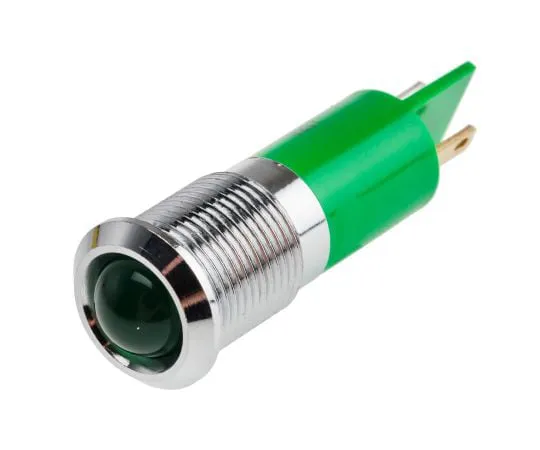 63-6584-80 RS PRO Green Indicator, 48 → 65 V dc, 14mm Mounting Hole Size, Tab Termination 208-166