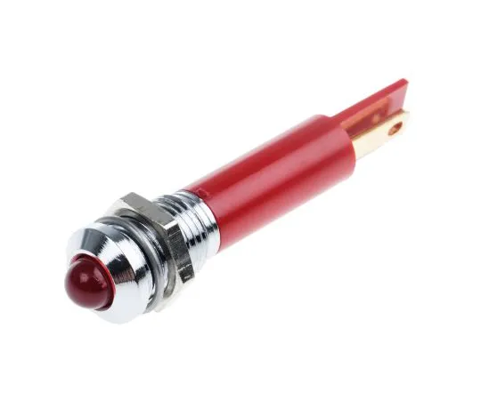 63-6582-86 RS PRO Red Indicator, 12 V ac, 8mm Mounting Hole Size, Solder Tab Termination 205-937
