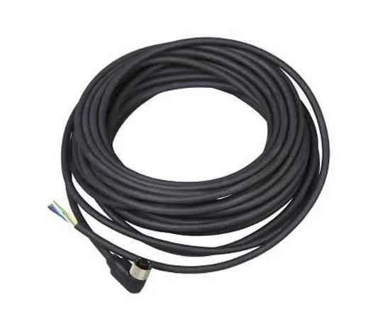 63-7016-13 Telemecanique Sensors XZCP1264L15 Angled Connection Cable, For Use With Type 2 Safety Light Curtain (Transmitters), XZCP1264L15
