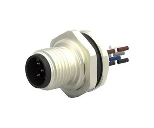 63-7041-27 TE Connectivity, T417 Series, Straight M12 to Unterminated Industrial Automation Cable Assembly, 5 Core 220mm Cable T4171010005-001