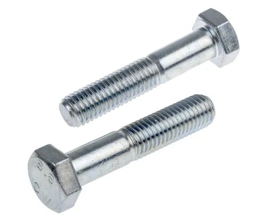 63-6612-17 Clear Passivated, Zinc Steel Hex Bolt, M12 x 60mm 279-795