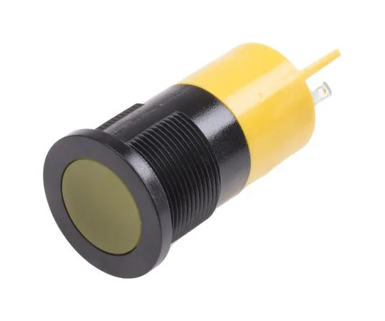 63-6587-47 RS PRO Yellow Indicator, 24 V ac/dc, 22mm Mounting Hole Size, Solder Tab Termination 211-487