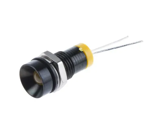 63-6587-88 RS PRO Yellow Indicator, 2 V dc, 8mm Mounting Hole Size, Lead Pins Termination, IP67 212-137