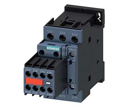 63-7012-04 Siemens 3 Pole Contactor, 50 A, 230 V ac Coil, SIRIUS Innovation, 3NO, 15 kW 3RT2027-1CL24-3MA0