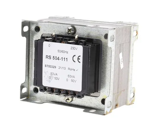 63-6680-03 RS PRO 100VA 2 Output Chassis Mounting Transformer, 50V ac 504-111