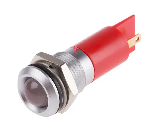 63-6583-57 RS PRO Red Indicator, 24 V ac/dc, 14mm Mounting Hole Size, Solder Tab Termination, IP67 206-889