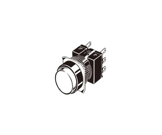 62-4735-47 Pushbutton switch (Round) (Built-in LED light reducing function) (Round body Φ16) A16 A16L-TAA-T1-2