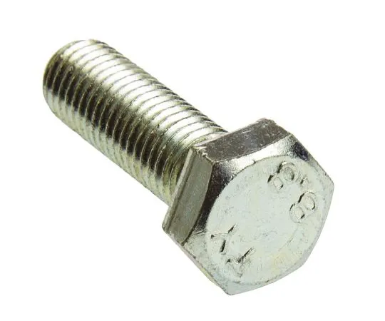 63-6697-14 Clear Passivated, Zinc Steel Hex M12 x 40mm Set Screw 530-185