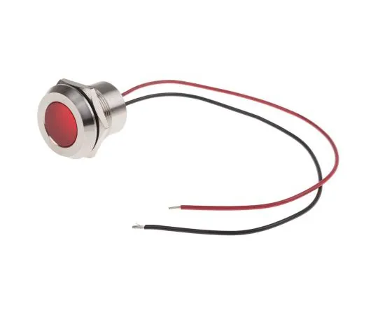 63-6882-78 RS PRO Red Indicator, 28 V dc, 22mm Mounting Hole Size, Lead Wires Termination, IP67 123-2425