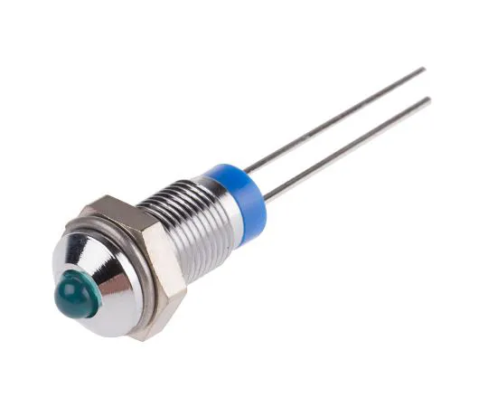 63-6585-26 RS PRO Blue Indicator, 2 V dc, 6mm Mounting Hole Size, Lead Pins Termination 208-582