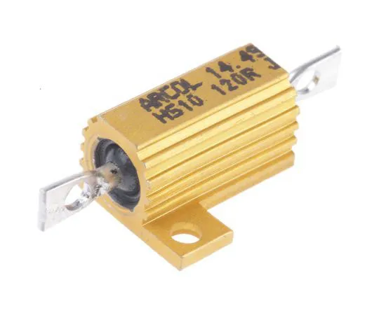 63-7349-25 Arcol HS10 Series Aluminium Ho***d Axial Wire Wound Panel Mount Resistor, 120Ω ±5% 10W HS10 120R J