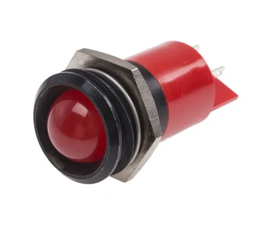 63-6587-61 RS PRO Red Indicator, 24 V ac/dc, 22mm Mounting Hole Size, Solder Tab Termination 211-623