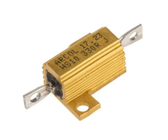 63-7349-27 Arcol HS10 Series Aluminium Ho***d Axial Wire Wound Panel Mount Resistor, 330Ω ±5% 10W HS10 330R J