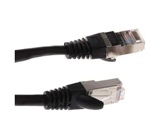 63-6703-68 RS PRO Black PVC Cat5e Cable F/UTP, 2m Male RJ45/Male RJ45 Terminated 556-972