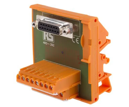 63-6633-97 RS PRO, 15 Pole D-sub Connector, Female Interface Module, DIN Rail Mount 403-392