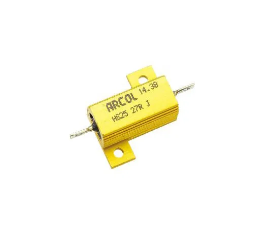 63-7349-43 Arcol HS25 Series Aluminium Ho***d Axial Wire Wound Panel Mount Resistor, 27Ω ±5% 25W HS25 27R J
