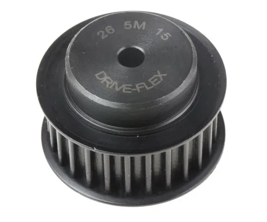 63-6574-51 RS PRO Timing Belt Pulley, Steel 15mm Belt Width x 5mm Pitch, 26 Tooth 184-476