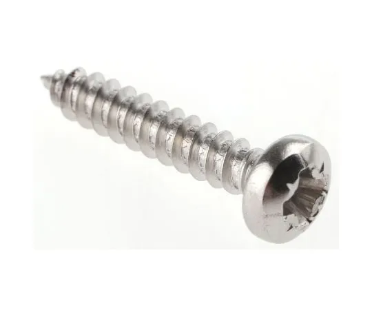 63-6693-95 RS PRO Plain Stainless Steel Pan Head Self Tapping Screw, N°No. 6 x 3/4in Long 19mm Long 521-591