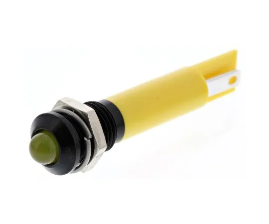 63-6584-51 RS PRO Yellow Indicator, 24 V dc, 8mm Mounting Hole Size, Solder Tab Termination 207-848