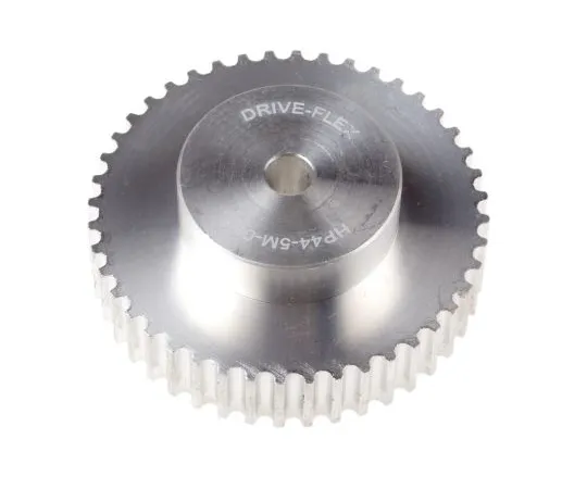 63-6574-85 RS PRO Timing Belt Pulley, Aluminium 9mm Belt Width x 5mm Pitch, 44 Tooth 184-820