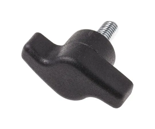 63-6666-63 RS PRO Black Wing Clamping Knob, M6 478-434