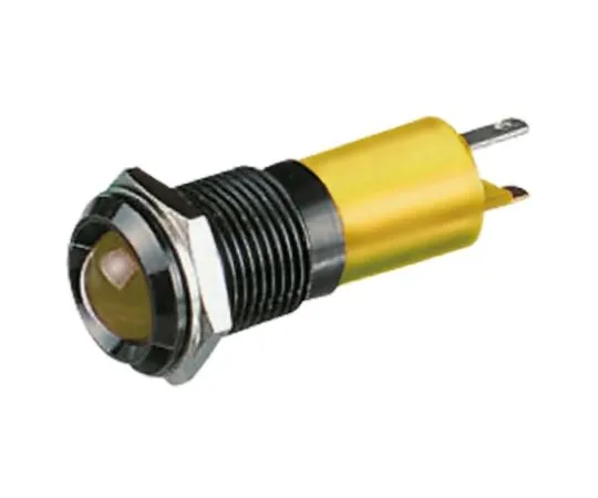 63-6586-63 RS PRO Yellow Indicator, 12 V dc, 14mm Mounting Hole Size, Solder Tab Termination, IP67 210-478