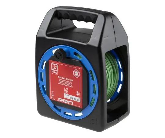 63-6984-34 RS PRO Green Test Lead Extension Reel, 50m Cable Length 125-3742