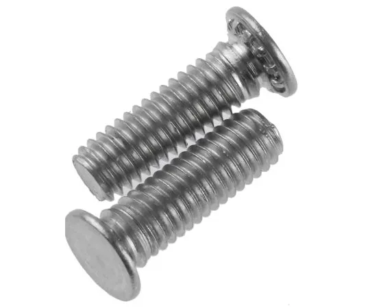 63-6733-30 RS PRO Steel Zinc plated & clear Passivated Self Clinching Stud, M3, length-10mm 827-344