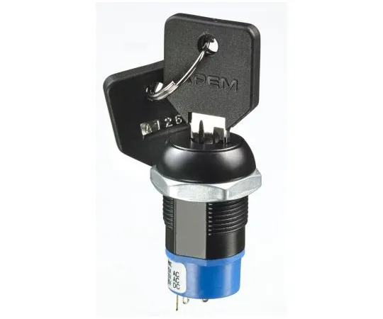 63-6991-38 Keylock Switch, DP3T, 4 A 3-Way LK6JGB126M3