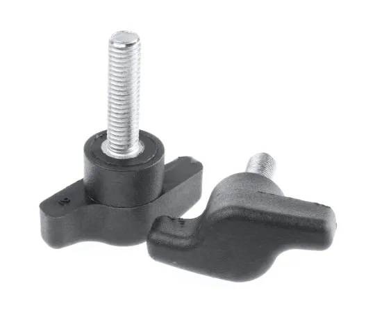 63-6666-85 RS PRO Black Wing Clamping Knob, M8 478-545