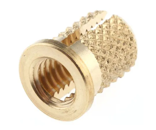 63-6611-62 RS PRO, M5 Brass Threaded Insert, 8mm diameter 6.4mm Depth 9.53mm 278-613
