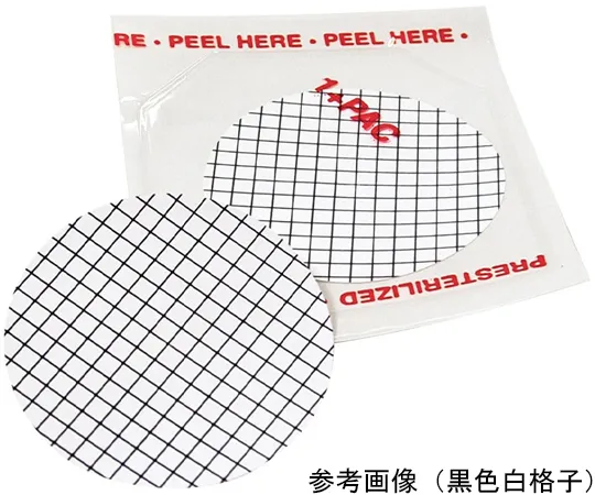 65-3733-91 Membrane Disk White/Black Grid Diameter Φ47 mm MCE 0.8 μm Sterile Individual Packaging Pad Included 100 Sheets 1225460
