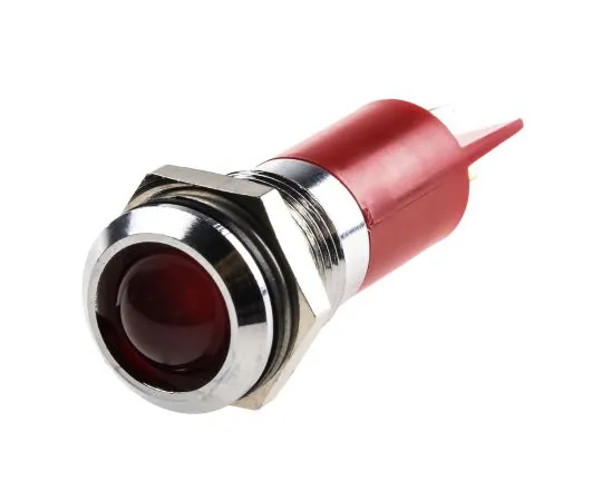 63-6581-84 RS PRO Red neon Indicator, 240 V ac, 14.5mm Mounting Hole Size, Solder Tab Termination, IP40 204-372