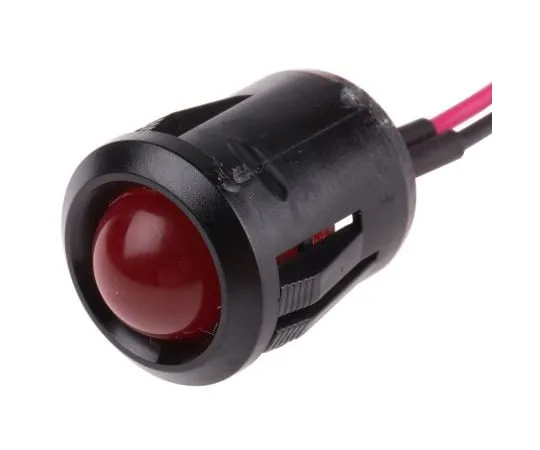 63-6585-51 RS PRO Red Indicator, 2 V dc, 14mm Mounting Hole Size, Lead Wires Termination 208-970