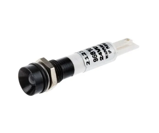 63-6587-93 RS PRO White Indicator, 24 V ac/dc, 8mm Mounting Hole Size, Solder Tab Termination, IP67 212-187