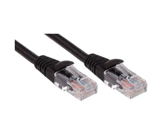 63-6703-06 RS PRO Black LSZH Cat5e Cable U/UTP, 2m Male RJ45/Male RJ45 Terminated 556-594