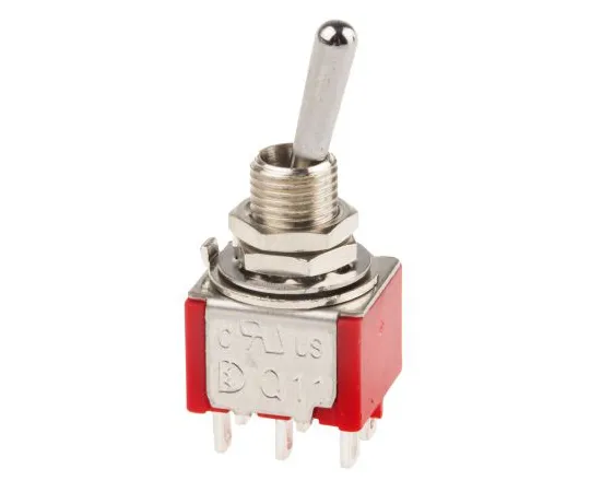 63-6629-26 RS PRO DPDT Toggle Switch, Latching, Panel Mount 394-475