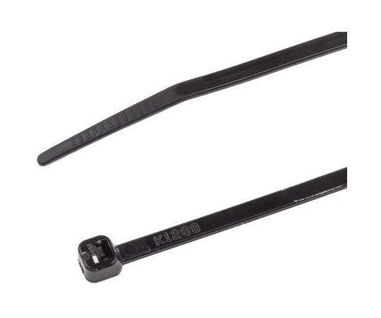 63-6599-65 RS PRO Black Cable Tie Nylon, 150mm x 3.6 mm 233-500