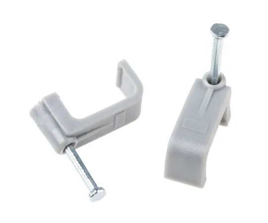 63-6599-61 RS PRO Cable Clip Grey Nail PE Rectangular Cable Clip 233-459