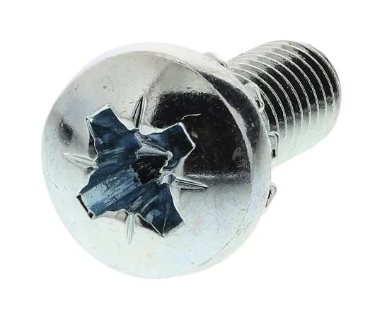 63-6611-71 RS PRO M6 x 16mm Zinc Plated Steel Pan Head Sems Screw, External Tooth Washer 278-786