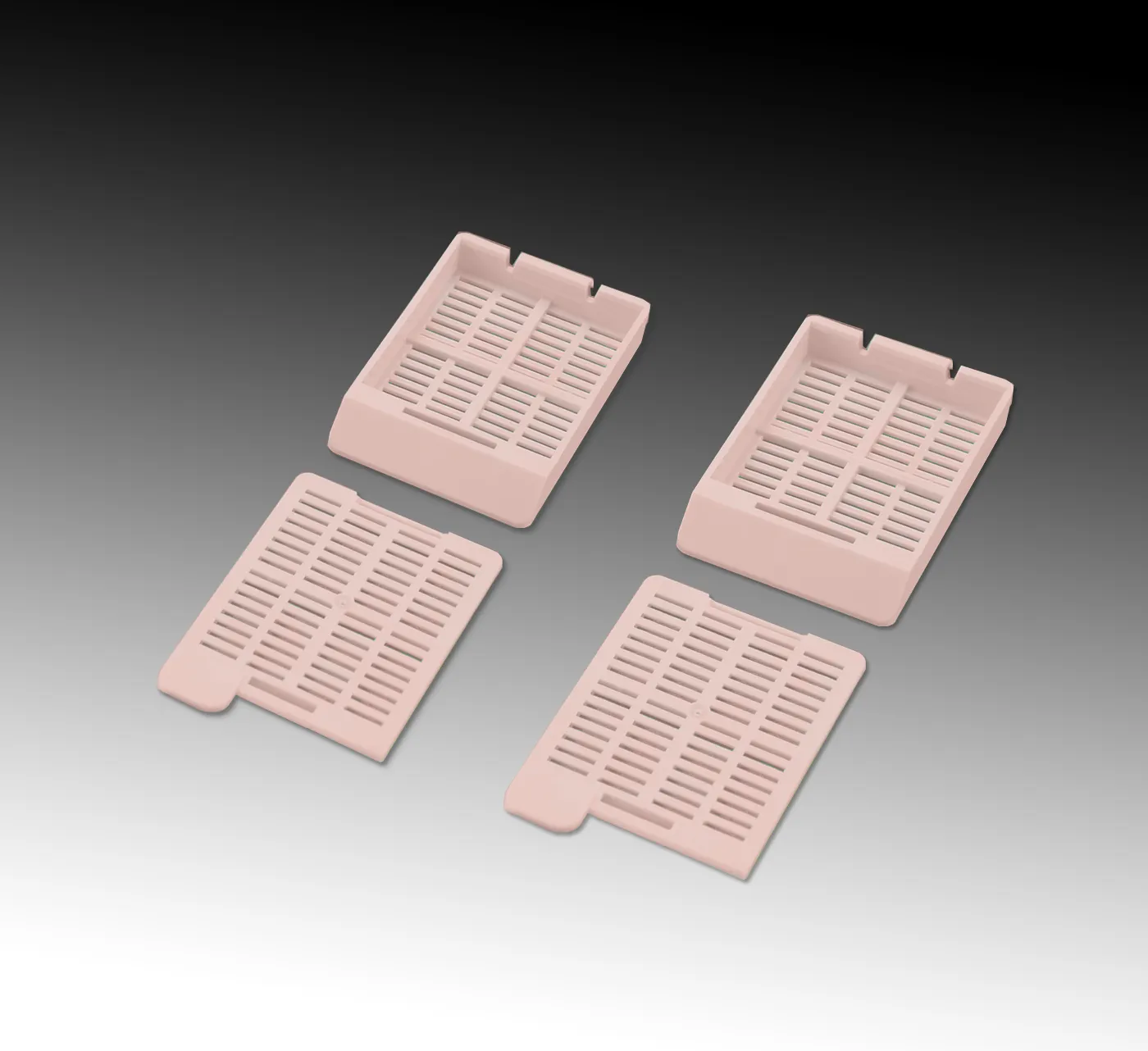3-8696-02　［Discontinued］Embedding Cassette (Stack Type) Pink 40 Pieces x 50 Series　M517-3T