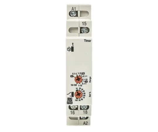 63-6743-11 RS PRO SPDT Multi Function Timer Relay, 12 → 230V ac/dc, DIN Rail Mount 102-6129
