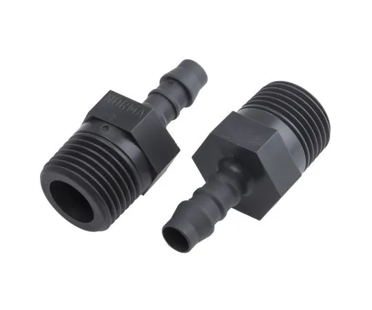 63-6729-31 Straight Male Hose Coupling 1/2in, 1/2 in BSP Male, Nylon 795-168
