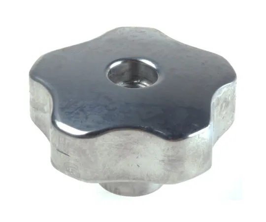 63-6666-62 RS PRO Silver Multiple Lobes Clamping Knob, M8 478-428
