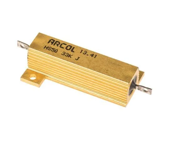 63-7348-97 Arcol HS50 Series Aluminium Ho***d Axial Wire Wound Panel Mount Resistor, 33kΩ ±5% 50W HS50 33K J